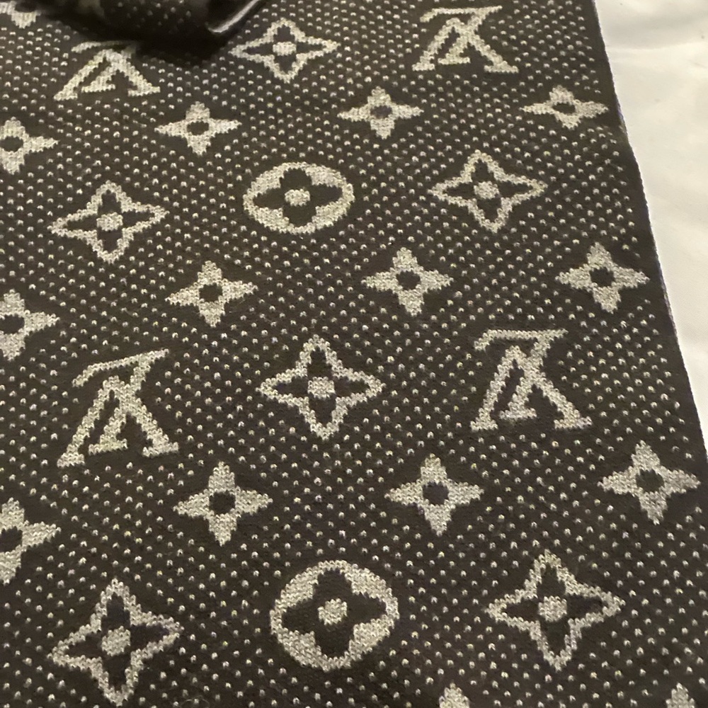 Louis Vuitton Charcoal Wool Knit Accessory